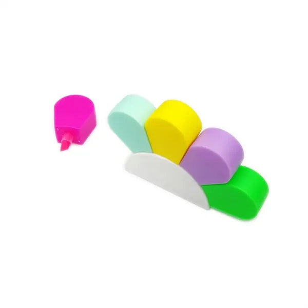 Child Writing Supplies Plastic Multicolor Highlighter Pens