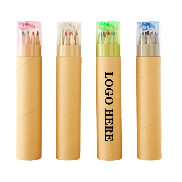 12 Pieces Colored Pencil Set With Sharpener