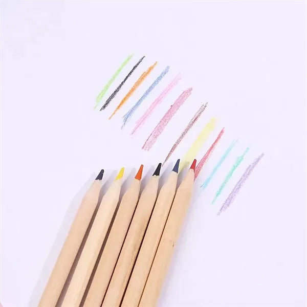 12 Pieces Colored Pencil Set With Sharpener