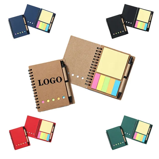 Kraft Paper Cover Notepad With Pen