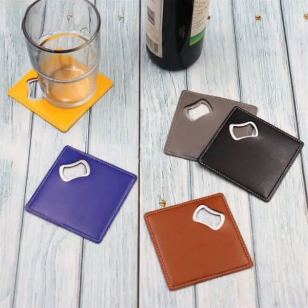 Stainless Steel Bottle Opener Coaster