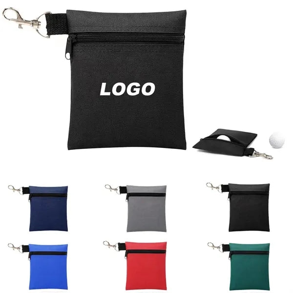 6.69 X 5.51 Inch Zipper Golf Tee Bag
