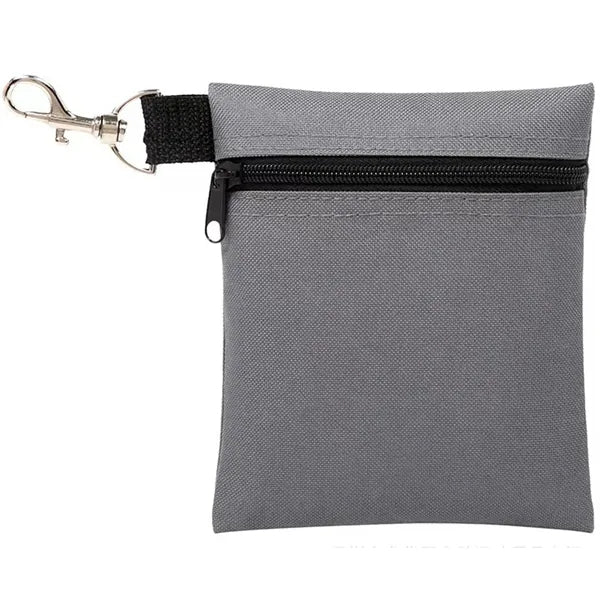 6.69 X 5.51 Inch Zipper Golf Tee Bag