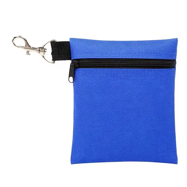 6.69 X 5.51 Inch Zipper Golf Tee Bag