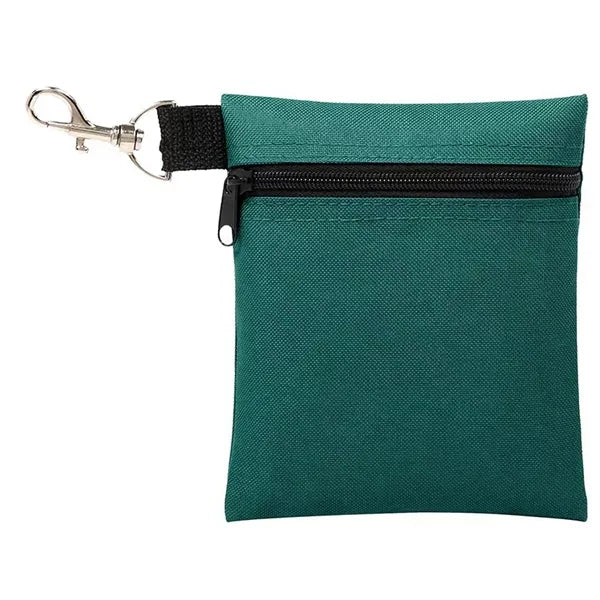 6.69 X 5.51 Inch Zipper Golf Tee Bag