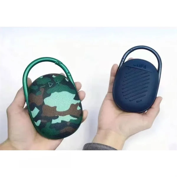 Portable Mini Bluetooth Speaker with Integrated Carabiner