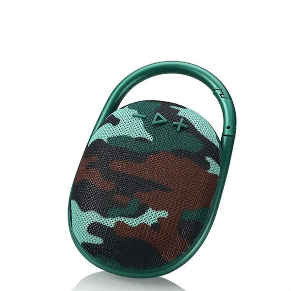Portable Mini Bluetooth Speaker with Integrated Carabiner