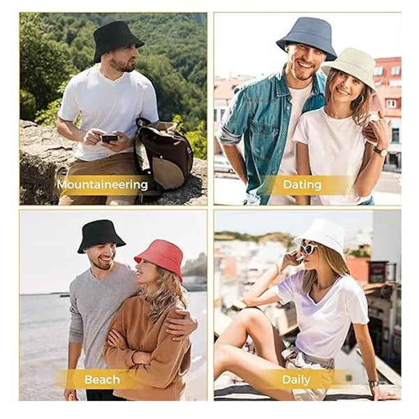 Unisex Bucket Summer Sun Beach Hat