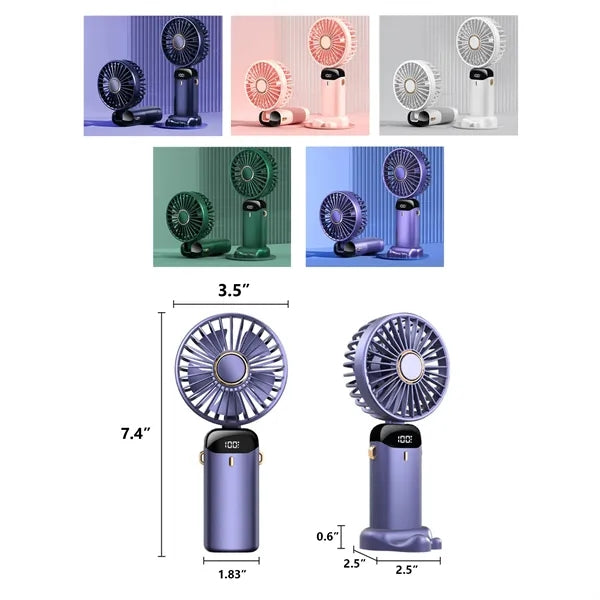 N15 Portable Handheld Fan With Phone Holder
