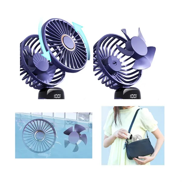 N15 Portable Handheld Fan With Phone Holder
