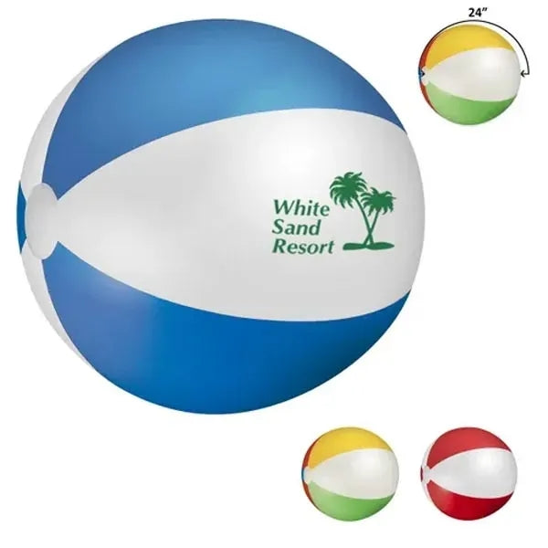 12" Multi-color beach ball