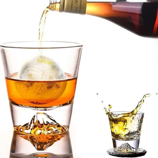 9 Oz Snow Mountain Whiskey Glass