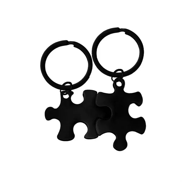 Puzzle Piece Keychains Keyring