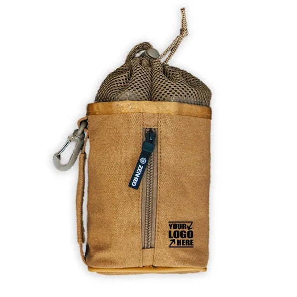 Canvas Portable Pocket Water Bottle Holder
