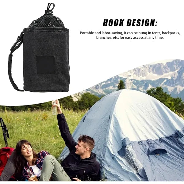 Canvas Portable Pocket Water Bottle Holder
