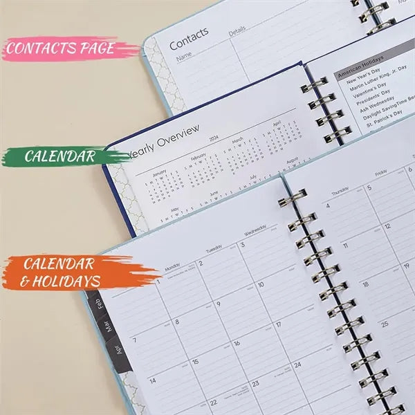 2024 Planner Spiral Bound A5