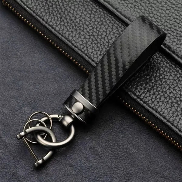 Leather Car Keychain