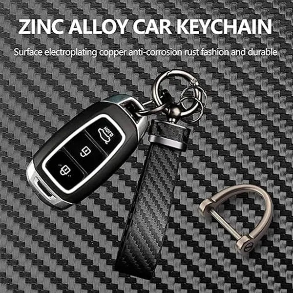 Leather Car Keychain