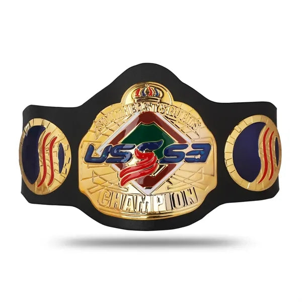 Various styles and models of boxing championship belts