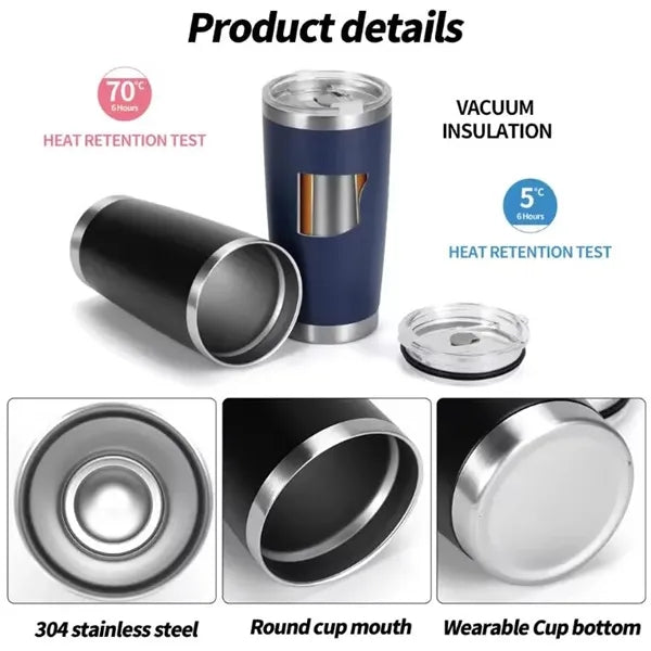 Custom Logo 20oz Double Wall Stainless Steel Cup