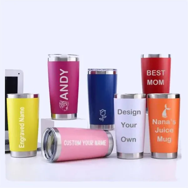 Custom Logo 20oz Double Wall Stainless Steel Cup