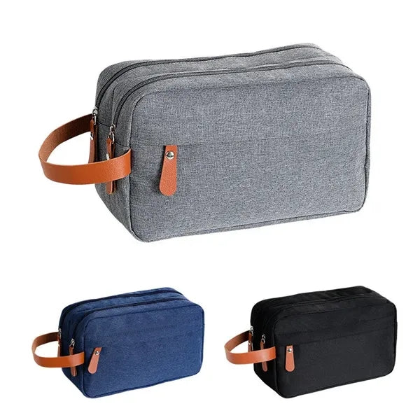 300D Oxford Waterproof Double Travel Toiletry Bag