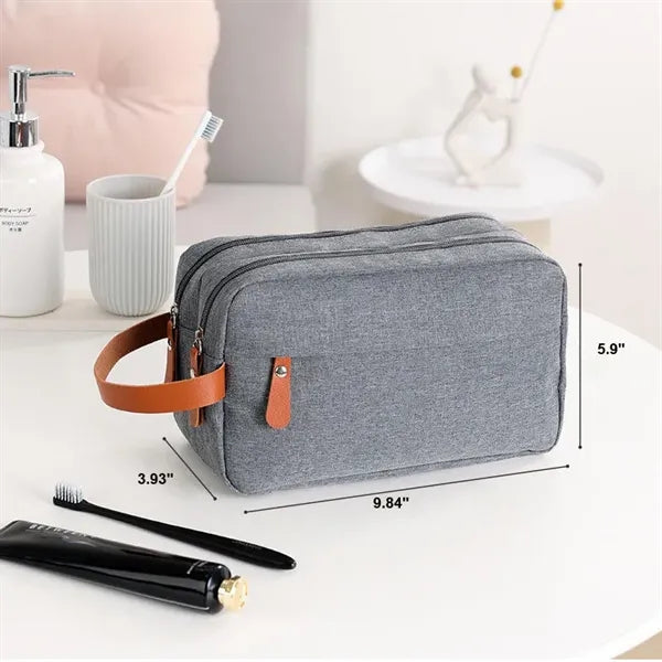 300D Oxford Waterproof Double Travel Toiletry Bag