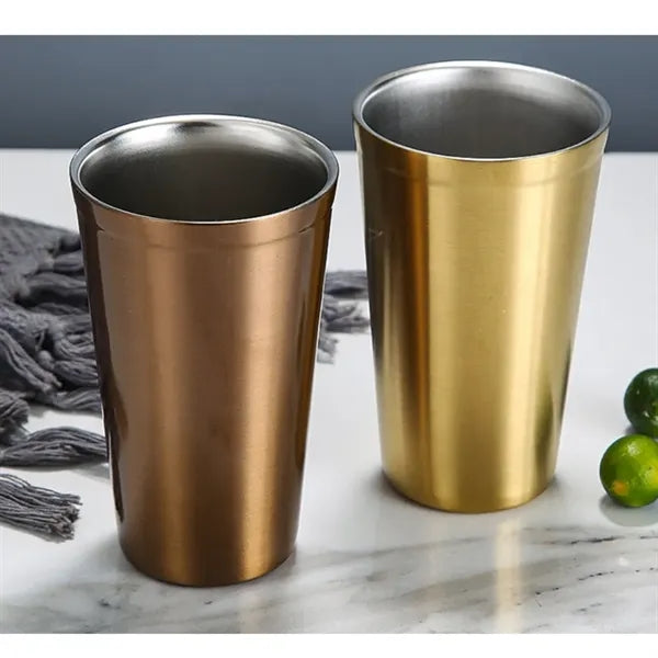 16 oz Stainless Steel Cold Drink Cup