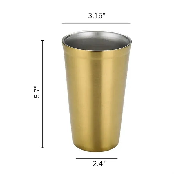 16 oz Stainless Steel Cold Drink Cup
