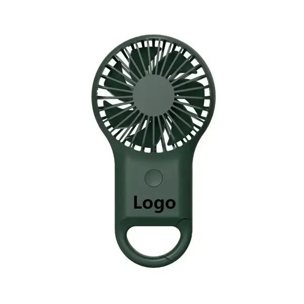 Portable Mini Hand Held Ourdoor Carabiner Keychain Fan