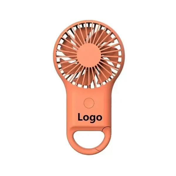 Portable Mini Hand Held Ourdoor Carabiner Keychain Fan