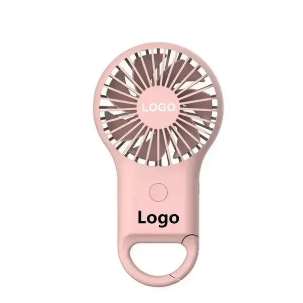 Portable Mini Hand Held Ourdoor Carabiner Keychain Fan
