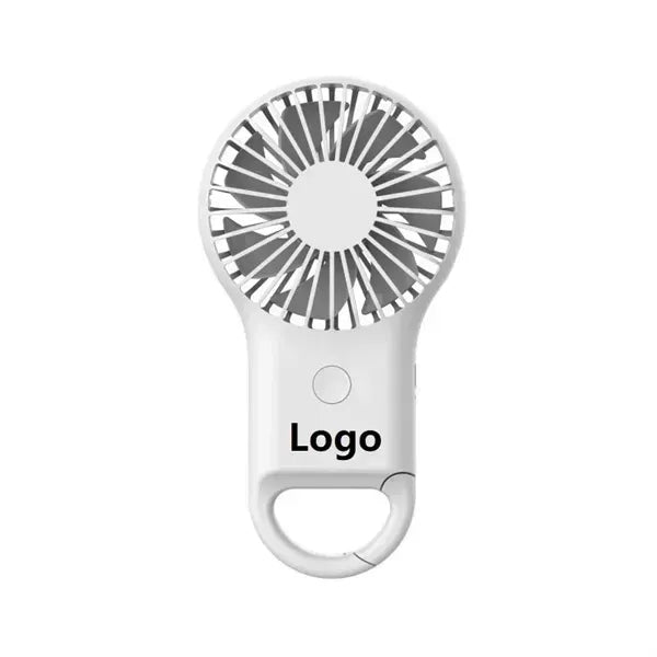 Portable Mini Hand Held Ourdoor Carabiner Keychain Fan