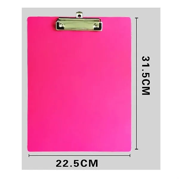 Plastic Clipboard Transparent Color Letter Size