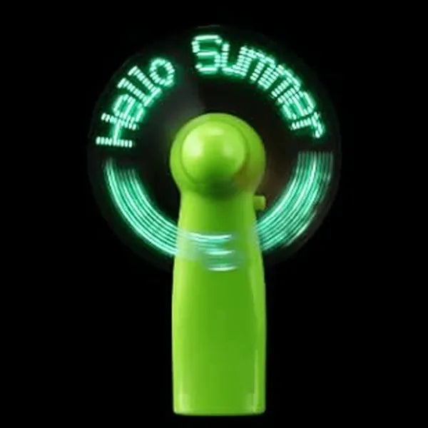 Battery Powered LED Handheld Fan