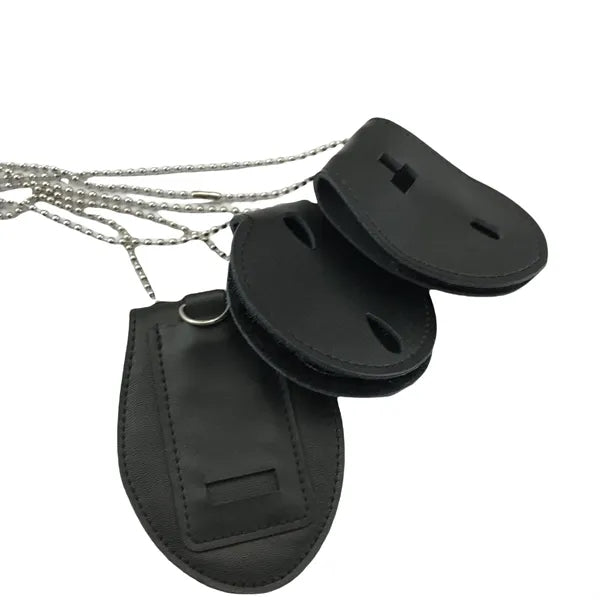 Oval Universal Badge Holders Belt Clip with Chain