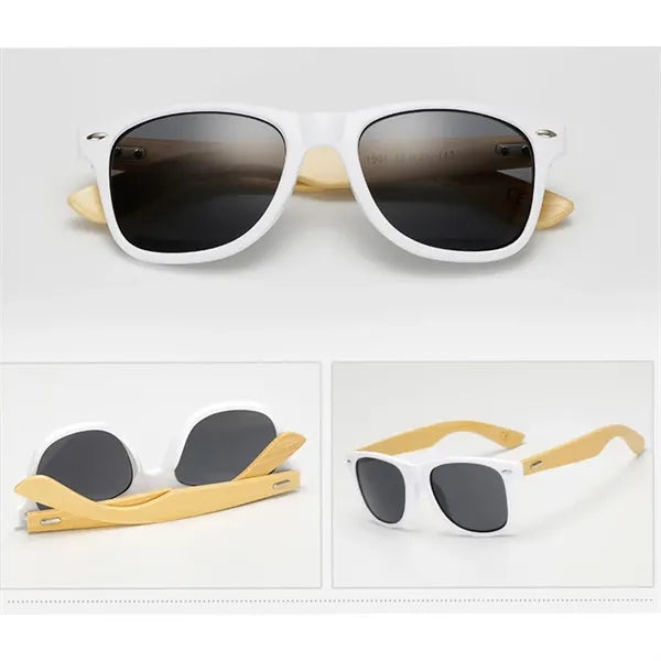 Bamboo Wooden Polarized Retro UV Protected Unisex Sunglasses
