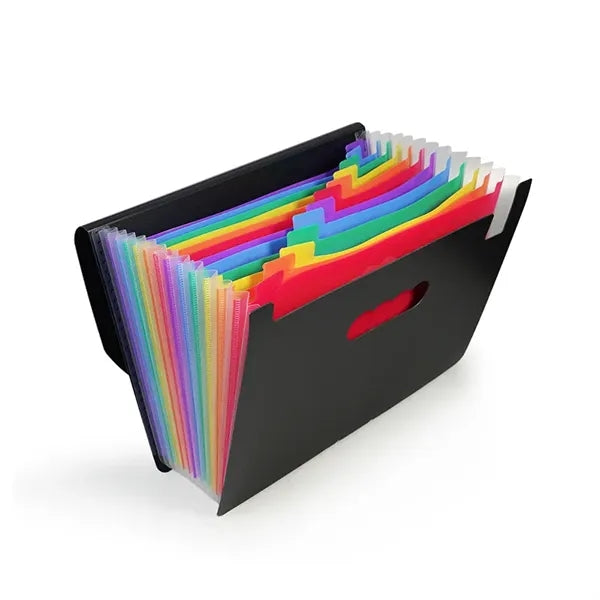 12 Pockets Accordion File Folders