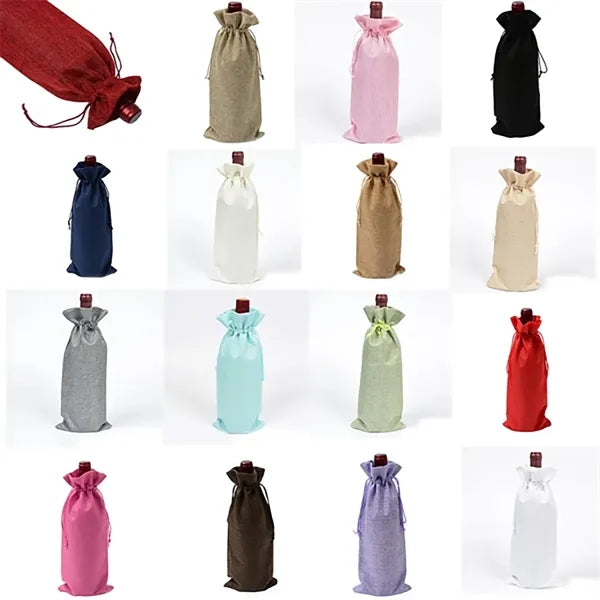Burlap Wine Bags