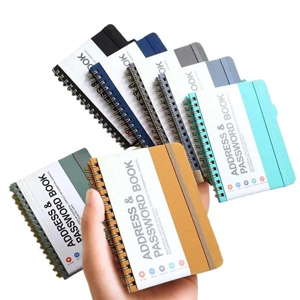 Address and Password Book with Laminated Alphabetical Tabs