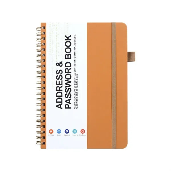 Address and Password Book with Laminated Alphabetical Tabs