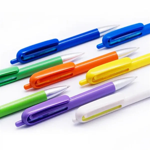 Ballpoint Pen Creative Colorful Retractable Click Ball
