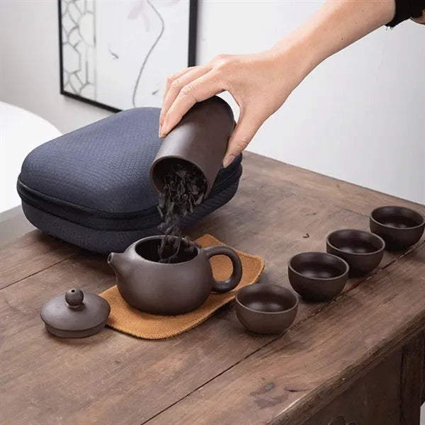 Purple Sand Travel Tea Set