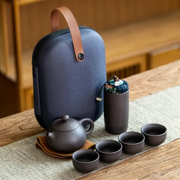 Purple Sand Travel Tea Set