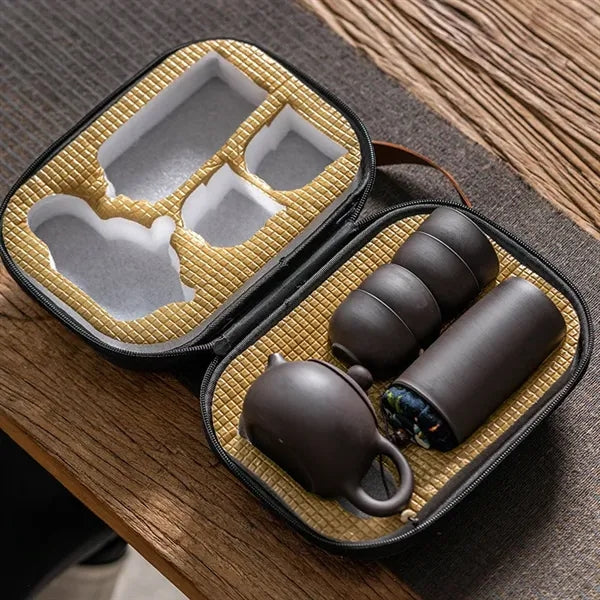 Purple Sand Travel Tea Set