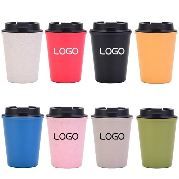 12oz Wheat Straw Tumbler Organic Eco Friendly Coffee Mug