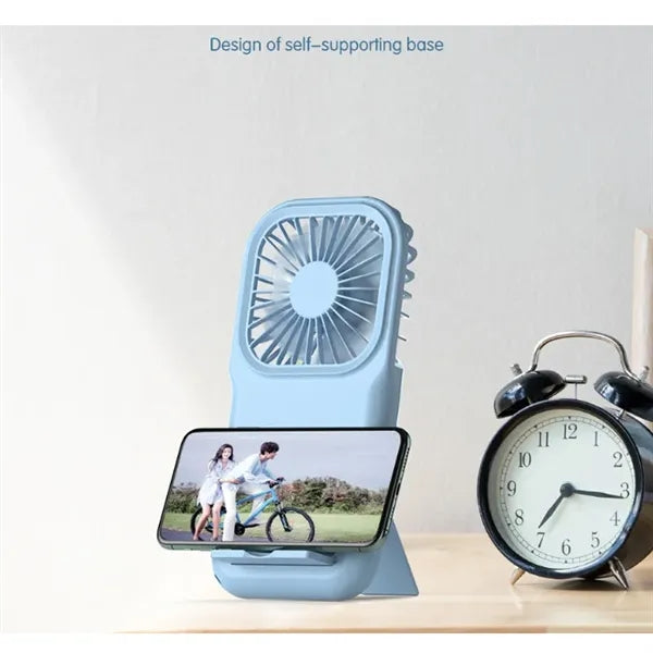 USB Portable Mini Fan Foldable Phone Stand 3 Speed