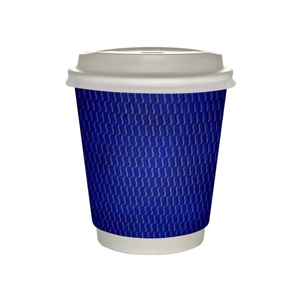 10 oz Full Color Wave Insulated Paper Cup With Lid