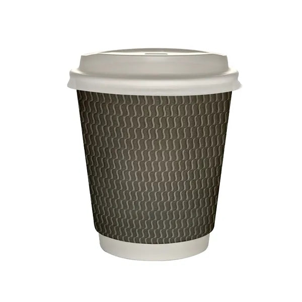 10 oz Full Color Wave Insulated Paper Cup With Lid