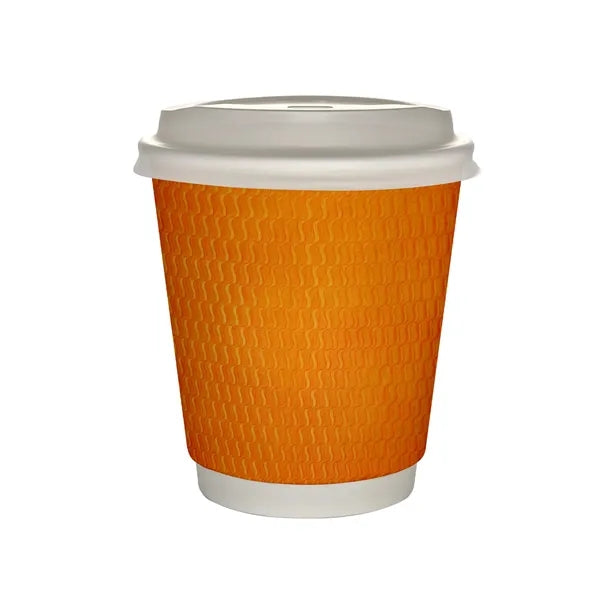10 oz Full Color Wave Insulated Paper Cup With Lid